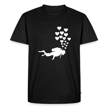 Diving Dive Dive - Men's Premium Organic T-Shirt - black - Front - Nico (187cm)