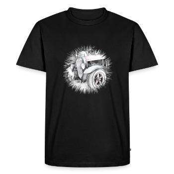 Hot Rod - Men's Premium Organic T-Shirt - black - Front - Nico (187cm)