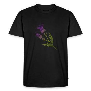 Ecosse Fleur de Chardon Tatouage Design Idée Cadeau - T-shirt Premium bio Homme - noir - Devant - Nico (187cm)