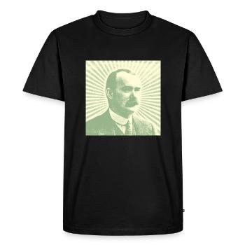 James Connolly - Men's Premium Organic T-Shirt - black - Front - Nico (187cm)