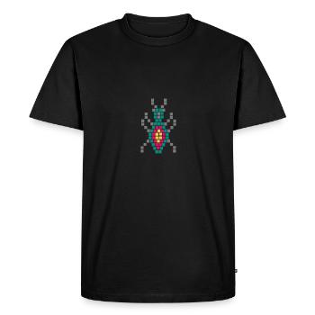 Symbole Maya Amour Éternel Le Tatouage Maquech Beetle - T-shirt Premium bio Homme - noir - Devant - Nico (187cm)