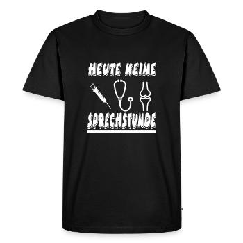 Arzt - Männer Premium Bio T-Shirt - Schwarz - Vorne - Nico (187cm)
