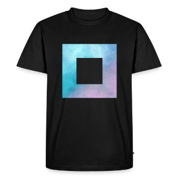 Espace Carré Cut - T-shirt Premium bio Homme - noir - Devant - Nico (187cm)