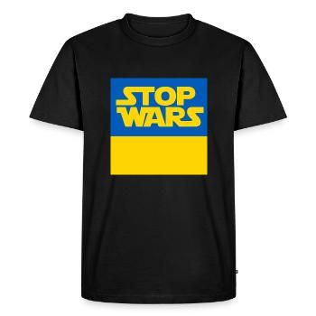 Ukraine - T-shirt Premium bio Homme - noir - Devant - Nico (187cm)