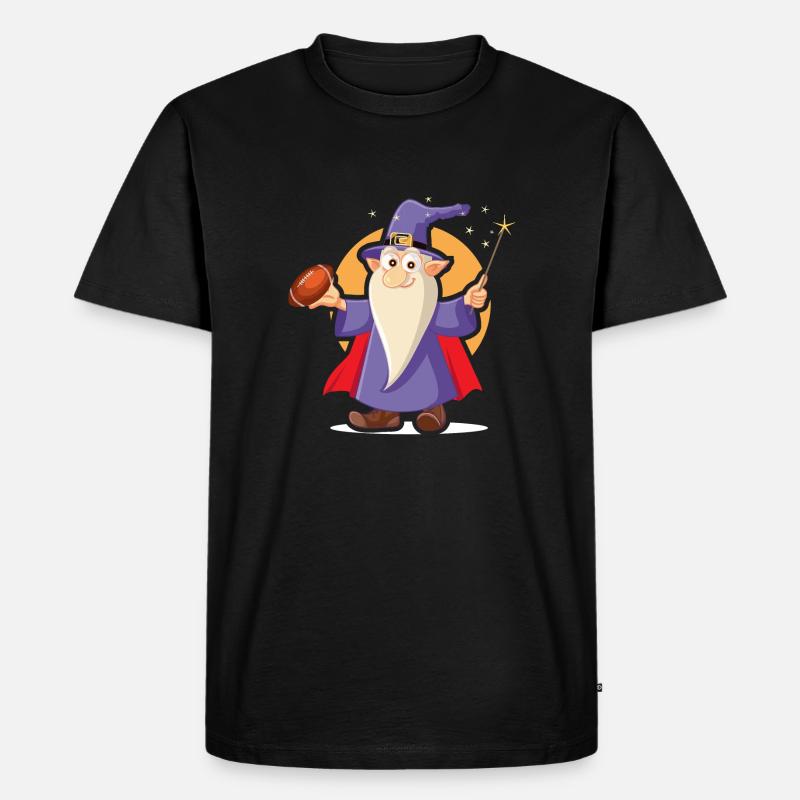 Zauberer - Männer Premium Bio T-Shirt - Schwarz