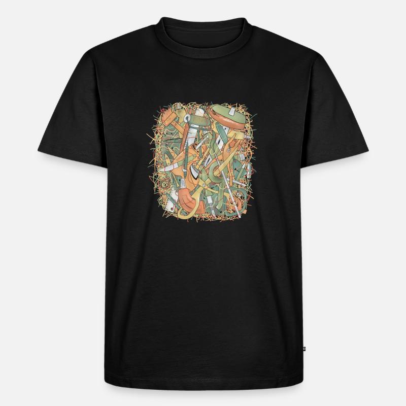 Creator-Tools. - Männer Premium Bio T-Shirt - Schwarz