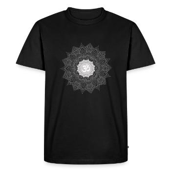 om chakra mandala yoga love2 - T-shirt Premium bio Homme - noir - Devant - Nico (187cm)