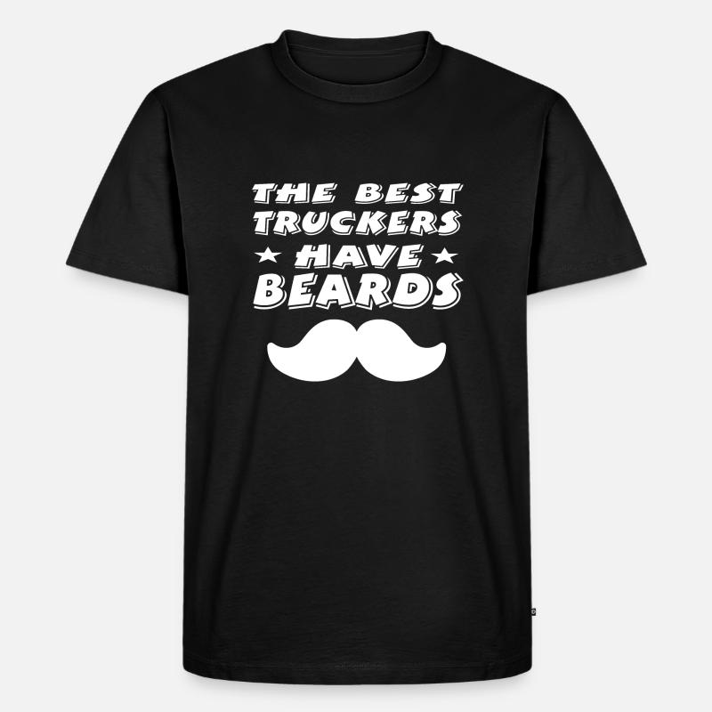Bart - Männer Premium Bio T-Shirt - Schwarz