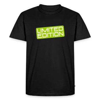 Quantité d’édition limitée - Pièce unique - Quantité limitée - T-shirt Premium bio Homme - noir - Devant - Nico (187cm)