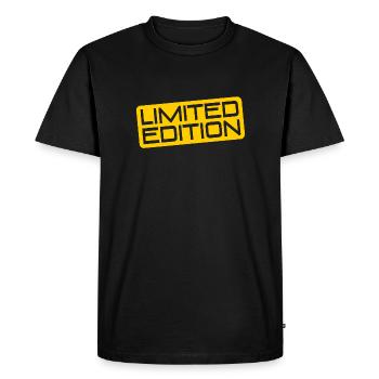 Quantité d’édition limitée - Pièce unique - Quantité limitée - T-shirt Premium bio Homme - noir - Devant - Nico (187cm)