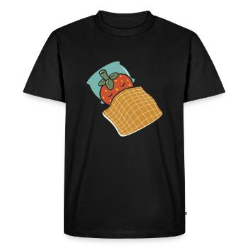 Lazy - Men's Premium Organic T-Shirt - black - Front - Nico (187cm)