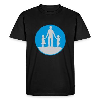 Cercle Père 2 Filles - T-shirt Premium bio Homme - noir - Devant - Nico (187cm)