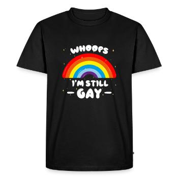 Whoops I'M STILL GAY - Men's Premium Organic T-Shirt - black - Front - Nico (187cm)