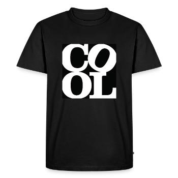Cool WordPlay original art 4 - Men's Premium Organic T-Shirt - black - Front - Nico (187cm)