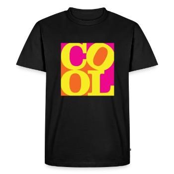 Cool WordPlay original art 5 - Men's Premium Organic T-Shirt - black - Front - Nico (187cm)