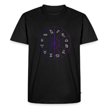 Signe du Zodiaque - T-shirt Premium bio Homme - noir - Devant - Nico (187cm)