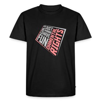 veulent avoir des droits fondamentaux - T-shirt Premium bio Homme - noir - Devant - Nico (187cm)