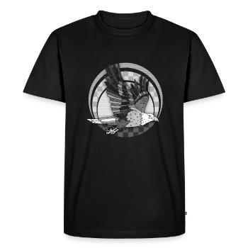 Oiseau - T-shirt Premium bio Homme - noir - Devant - Nico (187cm)