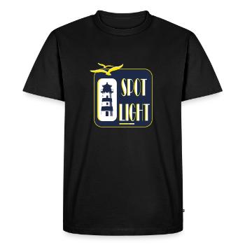 Cool Lighthouse Motif Sea Coast Beach Gift - Men's Premium Organic T-Shirt - black - Front - Nico (187cm)