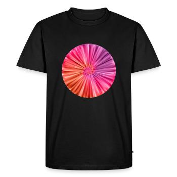 Tie Dye Motif Floral - T-shirt Premium bio Homme - noir - Devant - Nico (187cm)