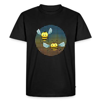 Insectes - T-shirt Premium bio Homme - noir - Devant - Nico (187cm)