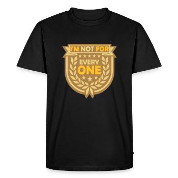 Je ne suis pas pour tout le monde - T-shirt Premium bio Homme - noir - Devant - Nico (187cm)