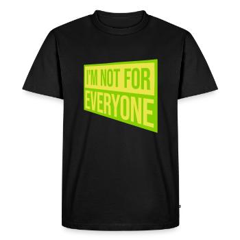Je ne suis pas pour tout le monde - T-shirt Premium bio Homme - noir - Devant - Nico (187cm)