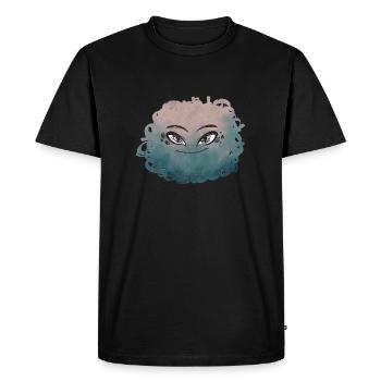 Petit Monstre pelote n°10 - T-shirt Premium bio Homme - noir - Devant - Nico (187cm)