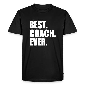 Best coach ever - T-shirt Premium bio Homme - noir - Devant - Nico (187cm)