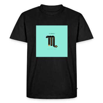 ZODIAC SIGN Scorpio -green/black- - Men's Premium Organic T-Shirt - black - Front - Nico (187cm)
