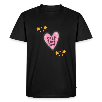 SELF LOVE - T-shirt Premium bio Homme - noir - Devant - Nico (187cm)