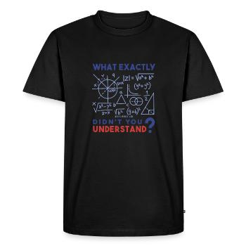What exactly do you not understand? Math freak. - Men's Premium Organic T-Shirt - black - Front - Nico (187cm)