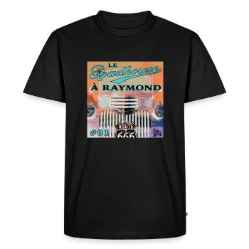 roadhouse a raymond - T-shirt Premium bio Homme - noir - Devant - Nico (187cm)