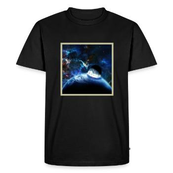 Apocalypse spatiale - T-shirt Premium bio Homme - noir - Devant - Nico (187cm)