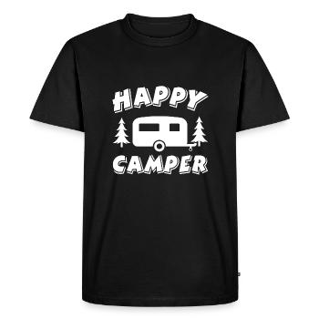Campeur - T-shirt Premium bio Homme - noir - Devant - Nico (187cm)