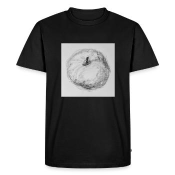 Pomme - T-shirt Premium bio Homme - noir - Devant - Nico (187cm)