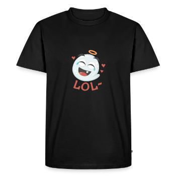LOL- - T-shirt Premium bio Homme - noir - Devant - Nico (187cm)