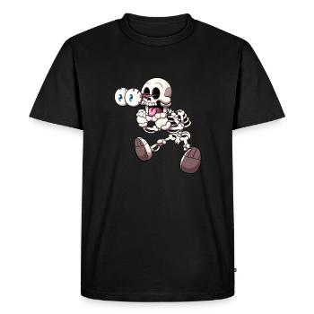 | squelette démarré - T-shirt Premium bio Homme - noir - Devant - Nico (187cm)