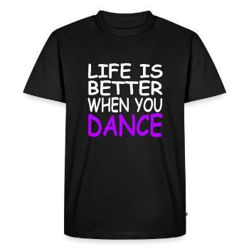 Danser - T-shirt Premium bio Homme - noir - Devant - Nico (187cm)