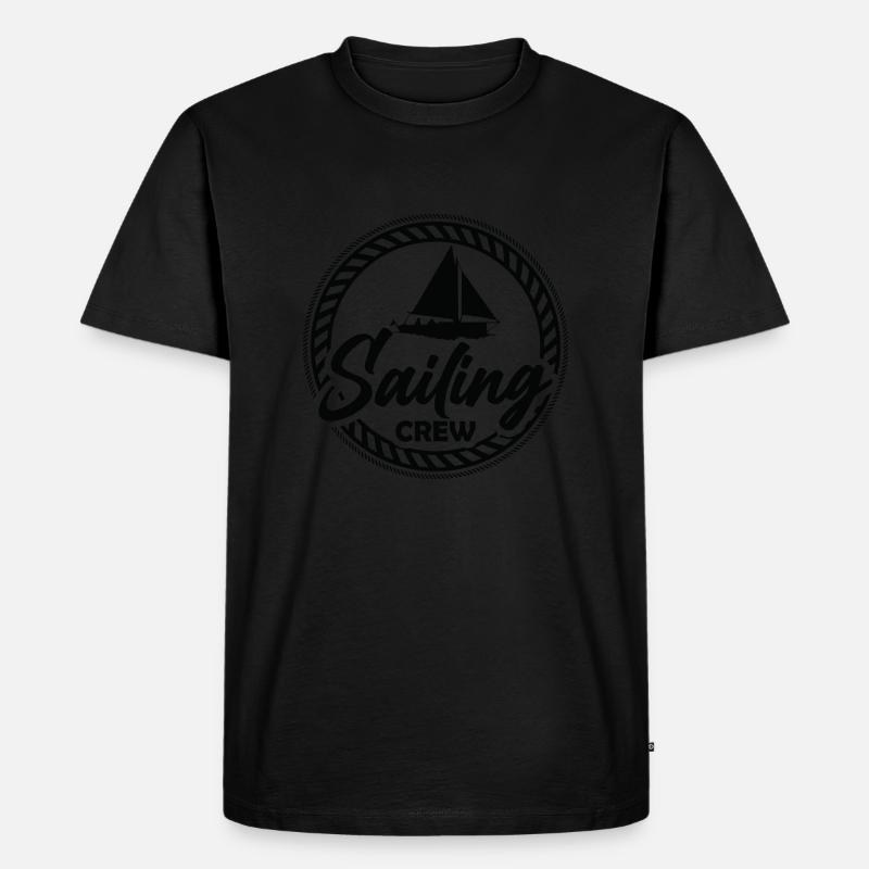 Sailing Crew - Männer Premium Bio T-Shirt - Schwarz