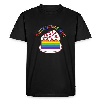 Goûtez votre fierté - T-shirt Premium bio Homme - noir - Devant - Nico (187cm)