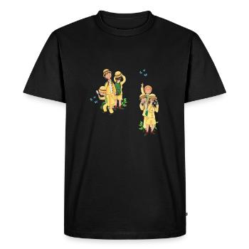 drôle d’équipe de recherche - T-shirt Premium bio Homme - noir - Devant - Nico (187cm)