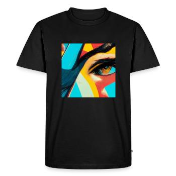 bande dessinée pop art - T-shirt Premium bio Homme - noir - Devant - Nico (187cm)