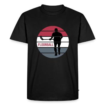 floorball floorball floorball season bandy - Men's Premium Organic T-Shirt - black - Front - Nico (187cm)