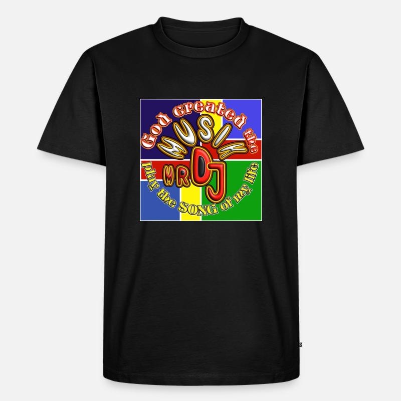 Got Created the musik5 - Männer Premium Bio T-Shirt - Schwarz