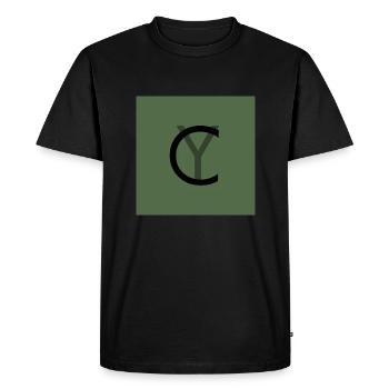 CYoutfit - T-shirt Premium bio Homme - noir - Devant - Nico (187cm)