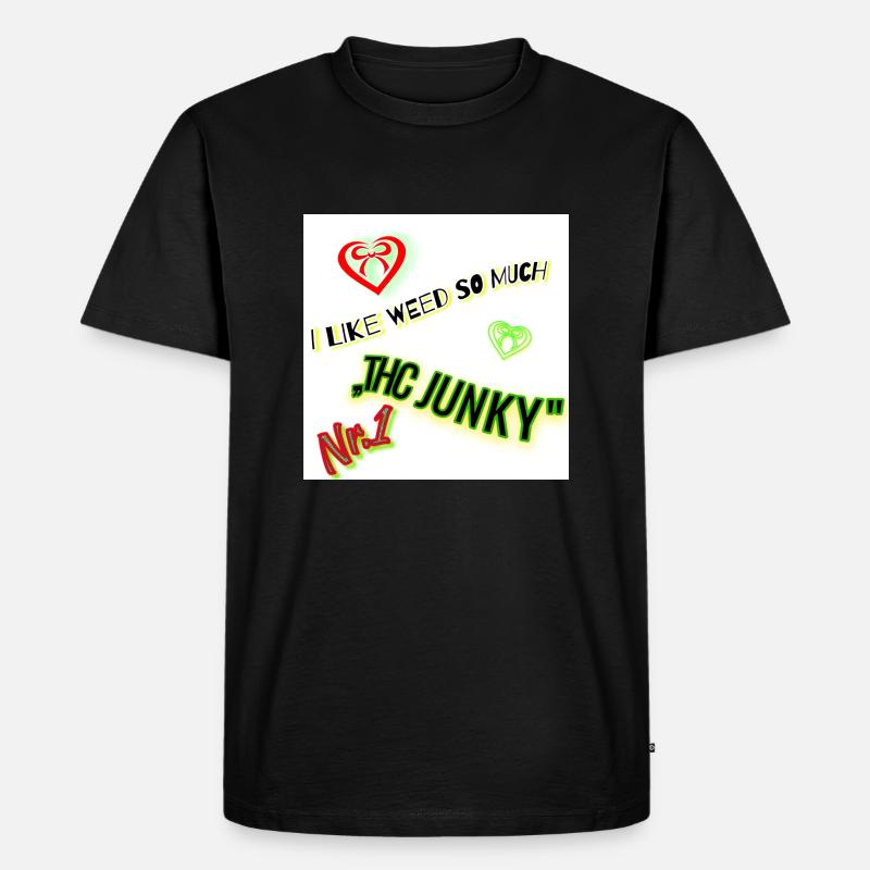 THC JUNKY - Männer Premium Bio T-Shirt - Schwarz