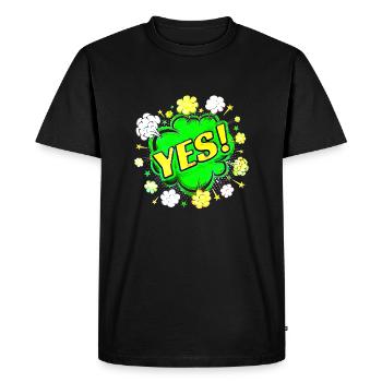 yes sing funny no girl feminism apply always - Men's Premium Organic T-Shirt - black - Front - Nico (187cm)