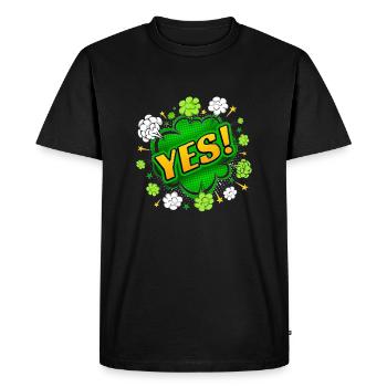 yes sing funny no girl feminism apply always - Men's Premium Organic T-Shirt - black - Front - Nico (187cm)