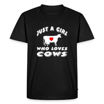 Vaches - T-shirt Premium bio Homme - noir - Devant - Nico (187cm)